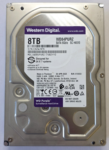 Purple pro 8tb surveillance - wd,