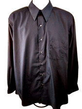 Van Heusen Mens Black Button