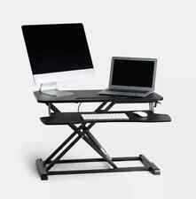 Vonhaus Gas Assisted Sit Stand Rising Workstation 80cm Length & 17kg Capacity 