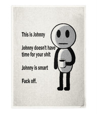 PERSONALISED FU*K OFF KITCHEN TEA TOWEL, FUNNY TEA TOWELS, OFFENSIVE GIFTS