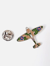 RAF SPITFIRE Lapel Pin Badge, Aircraft metal & enamel badge 25mm x 30mm ref 52