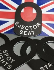 EJECTOR SEAT Classic Car race rally car boat kit car lucas novelty switch tag 