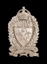 Galloway Rifle Volunteers Cap Badge Hallmarked Silver