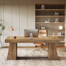 140cm Executive Desk Walnut