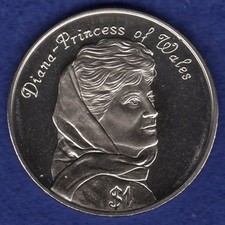 Oceania Niue 1998 $1 Coin, One Dollar, Diana, Princess of Wales (Ref. t7393)