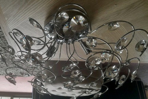 Crystal chandelier chrome with - chandelier,