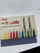Pentel Oil Pastel Set (Pack of 12) Mixed 12 Count (Pack of 1) Single