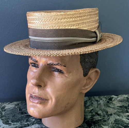 Vintage men straw brigham - vintage,