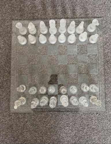 Glass chess set - glass, game