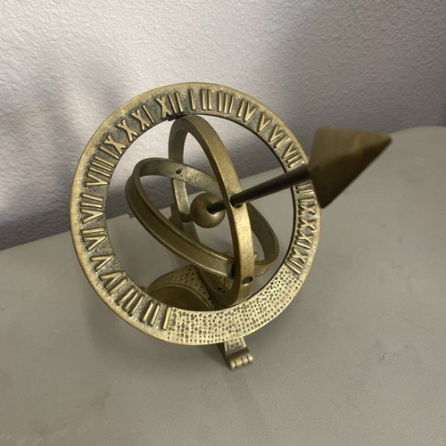 Heavy brass desktop armillary - heavy,