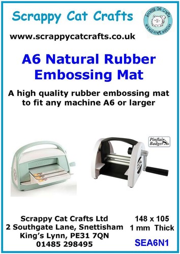 Natural rubber embossing - a6,