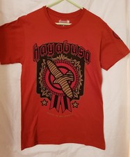Hayabusa Red With Eagle In Flight On Martial Art Casual T-Shirt Size Small