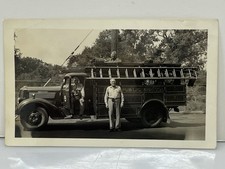 Found Photo Firemen Posing by