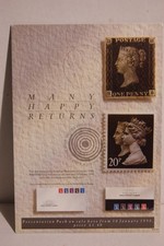 Royal Mail Penny Black Anniversary Post Office counter display stand 10 Jan 1990