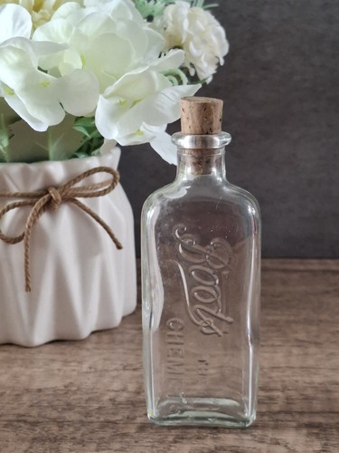Vintage clear glass chemist - glass,