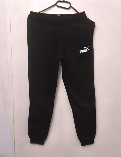 Puma black essentials - black, logo