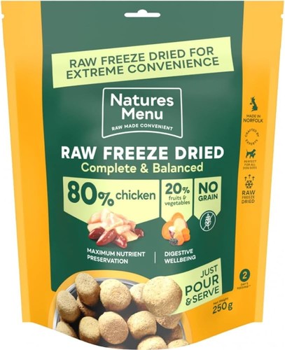 Natures menu raw freeze - menu,