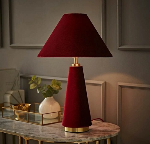 Velvet table lamp living room - table,