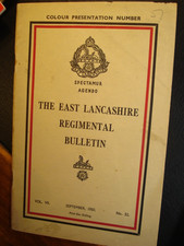 East  Lancashire Regiment Journal 1950 British Army Military History Colours