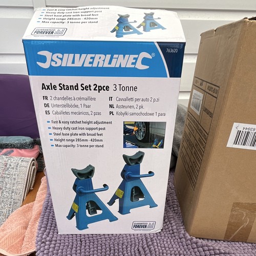 Silverline tonne axle stands - tonne,