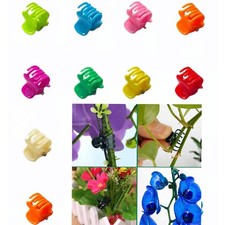 Multicoloured Orchid Plant Support Clips Small Garden Clips Stem Flower Clamps