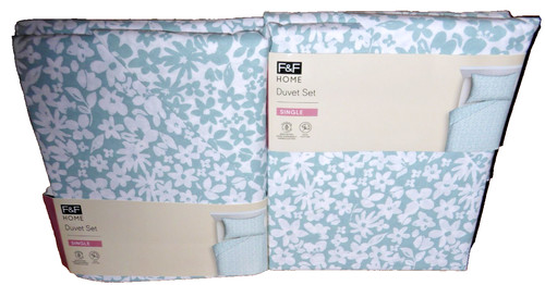 Blue ditsy floral design - blue,