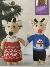 Knitting Pattern Reindeer Boy