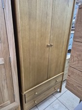 John Lewis Spindle Double Wardrobe with 2 Drawers, Oak RRP£899 (5142)