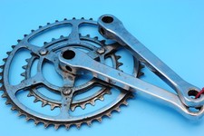 1959 Williams 170mm double steel chainset, 32/46T rings. RH