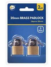 Brass Padlock 2 X Small 20mm