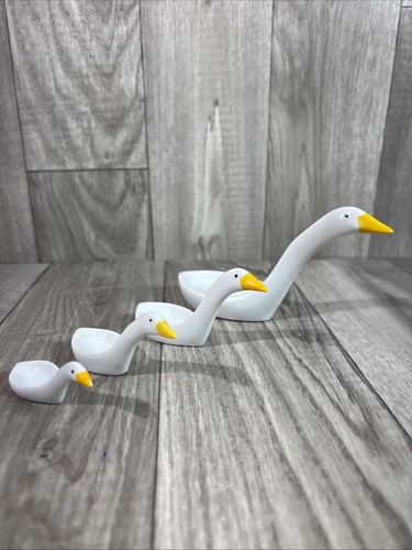 Set avon 1980s ceramic goose - set/4,