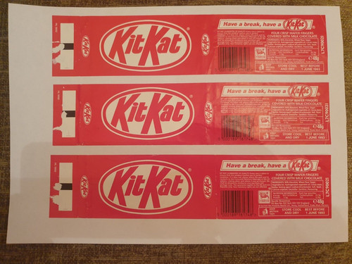 Kit kat wrapper 1993 - kit,