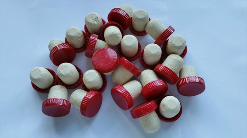 Plastic wine bottle - plastic, corks