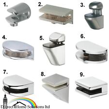 Hafele Shelf Support Polished Chrome Brackets Clamps For Glass & Wooden Shelves