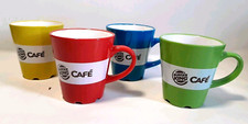 Burger King Edition 2012 Promotional Coffee Mugs Cups set of 4 VGC