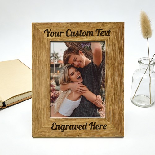 Personalised wooden photo - wooden,