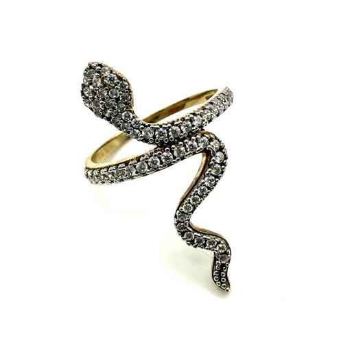 9ct gold snake ring yellow - 9ct,