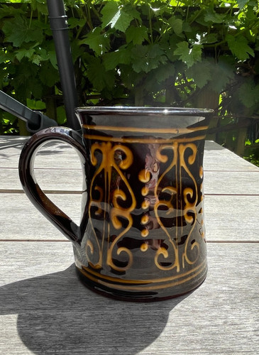 Vintage studio pottery mug - vintage,