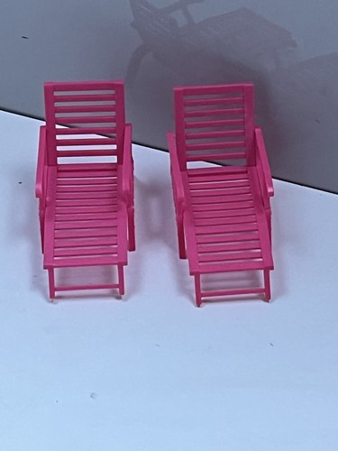 Sindy barbie sunlounger pink - sunlounger,