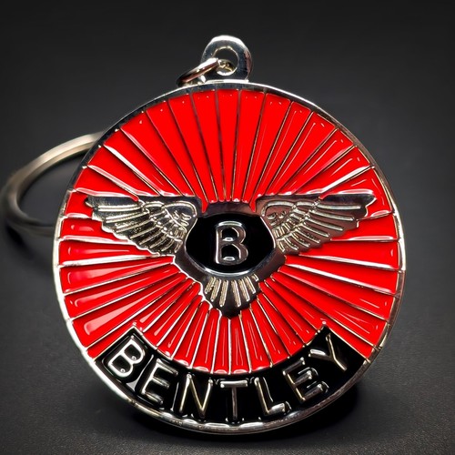 Bentley badge red keychain - badge,