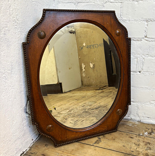 Antique 1920s octagonal oak - octagonal,