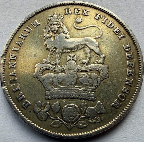1825 george silver - iv, shilling