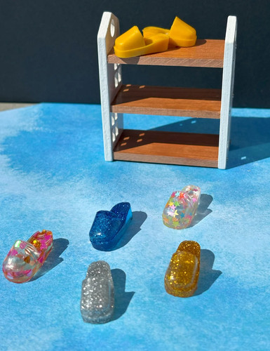 Reproduction sindy doll mules - sindy,