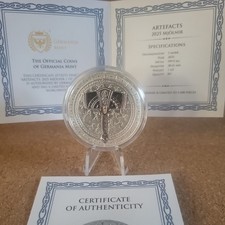 MJOLNIR Artefacts 1oz Silver Coin 5 mark Germania Mint 2025