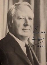 SIR EDWARD HEATH Signed