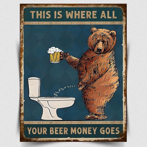 Beer money funny - funny, toilet