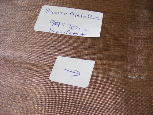 Bronze metallic oilcloth type - metallic,