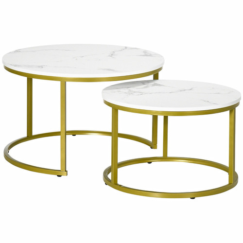 Piece round nesting tables - 2-piece,