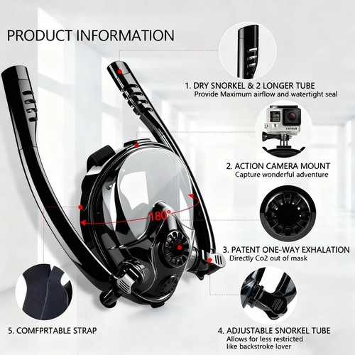 Full face snorkel mask - full,