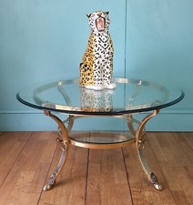 French brass coffee table